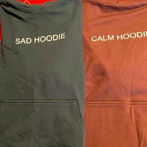 Lot of (2) mood hoodies